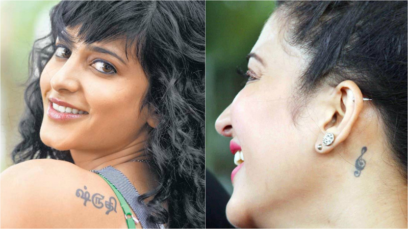 Photos Trisha Inks Tattoos On Her Belly  Thighs For Bhooloham  Filmibeat