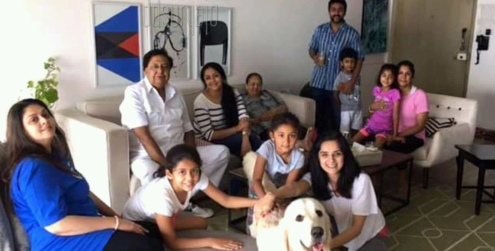 Suriya And Kids Spending Quality Time At Jyothika's Parents House ...
