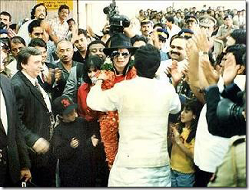 michael jackson visit to india in 1996