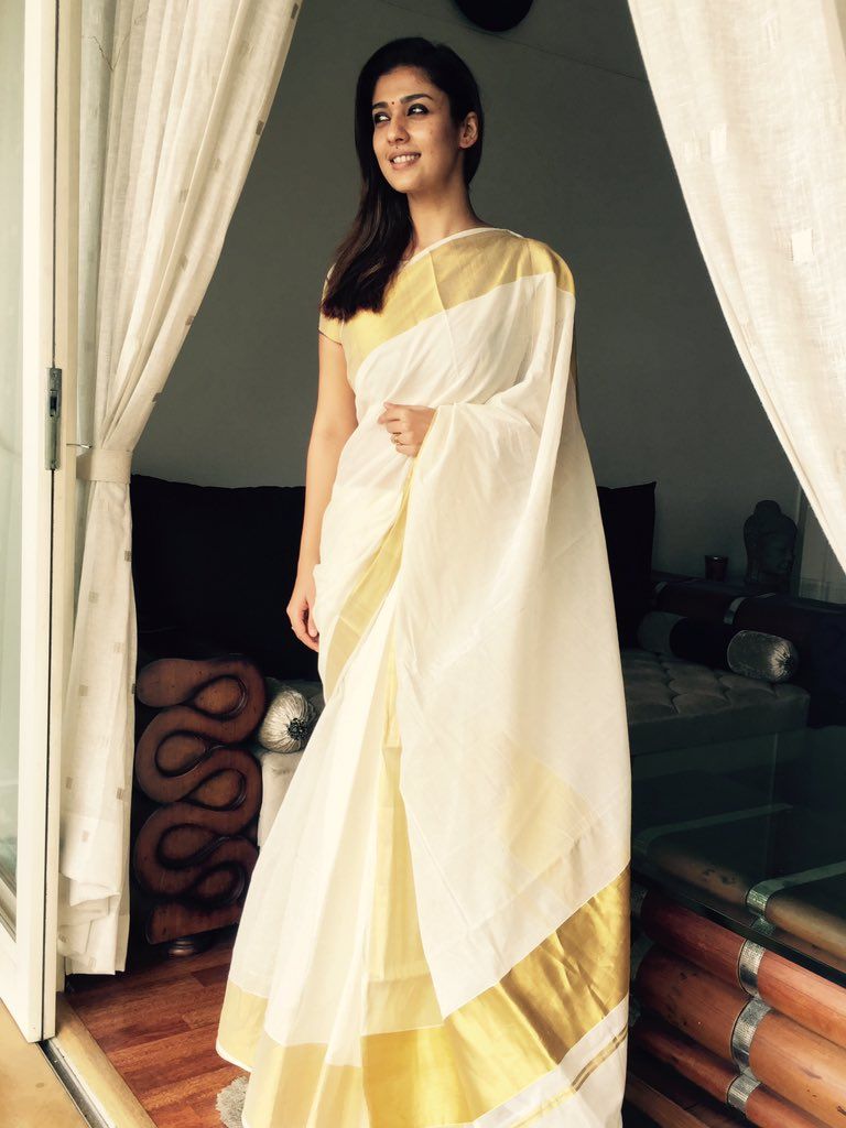 Onam Special Style Files How To Wear The Kasavu Jfw Just For Women